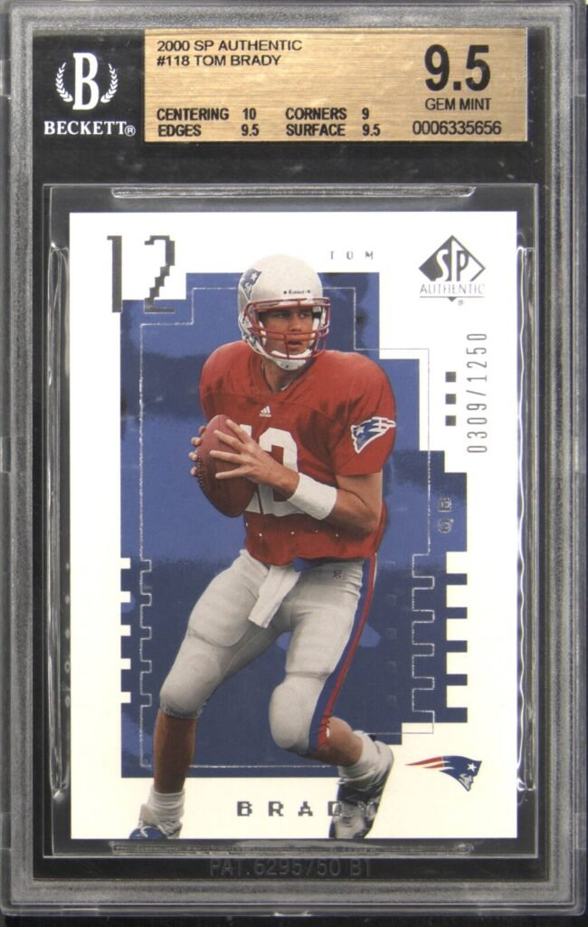 2000 SP Authentic #118 Tom Brady Rookie Cards