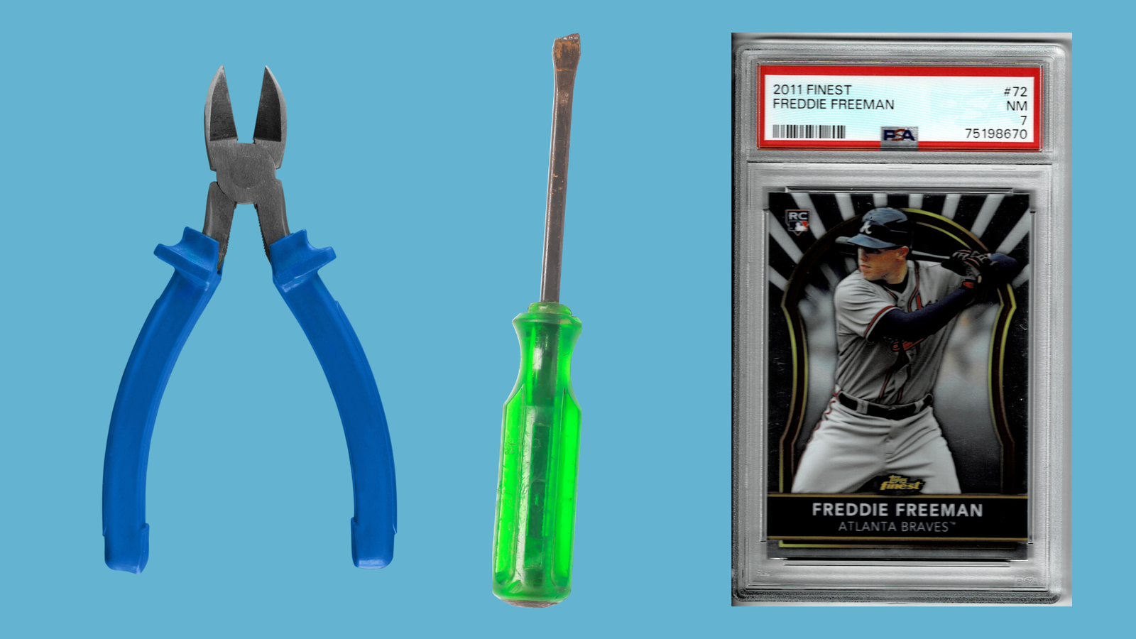 How to Crack a Graded Card Slab and the tools you need
